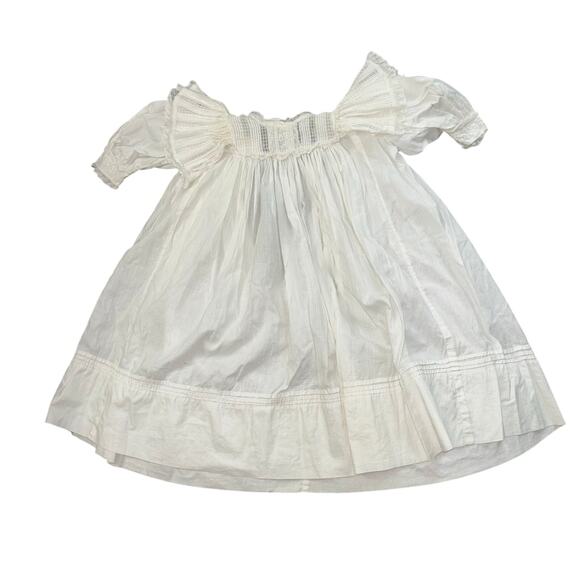 Victorian Baby Dress Beautiful Lace Details Micro pleated 21” Long Edwardian - Picture 1 of 10